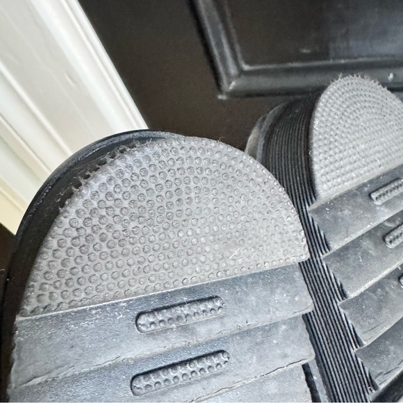 Dr. Martens CLARISSA II White Leather Sandals with Black Sole - Picture 5 of 7